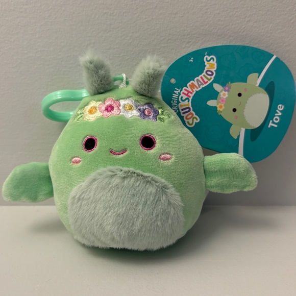 NWT Set of 3 Squishmallow Keychains Moths/Butterfly - Picture 5 of 10